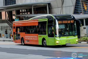 Bus 167 - SMRT Buses MAN A22 (SMB1529X)