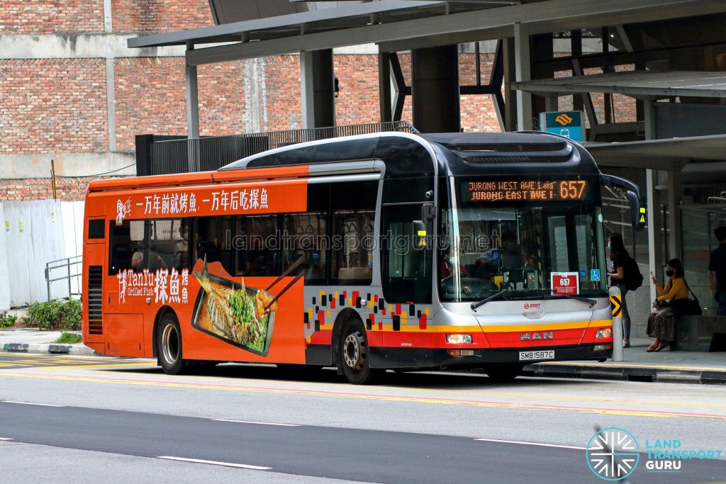 City Direct 657 - SMRT Buses MAN A22 (SMB1587C)
