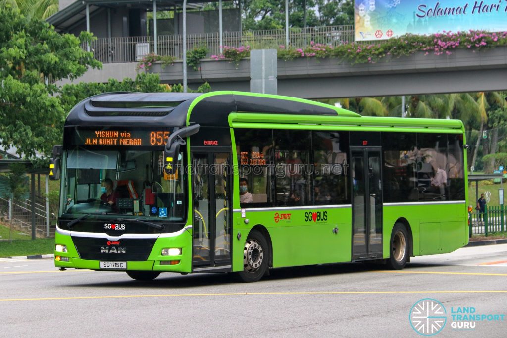Bus 855 - SMRT Buses MAN A22 (SG1715C)