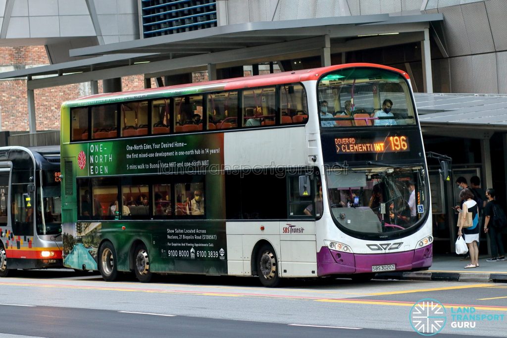 Bus 196 - SBS Transit Volvo B9TL Wright (SBS3020Z)