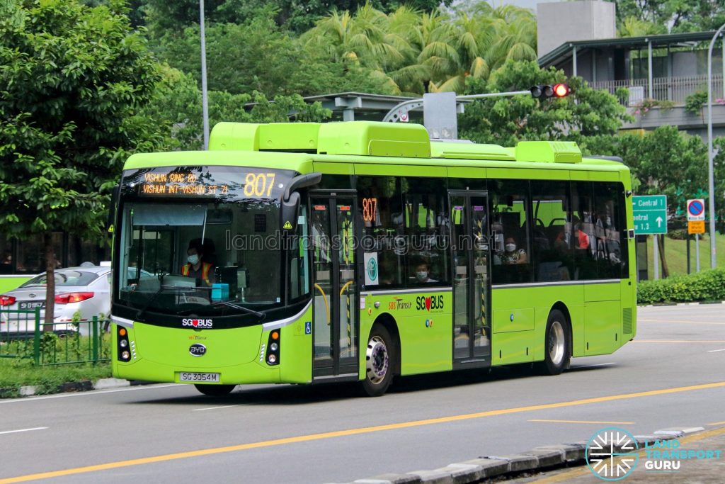 Bus 807 - SBS Transit BYD K9 (Gemilang) (SG3054M)