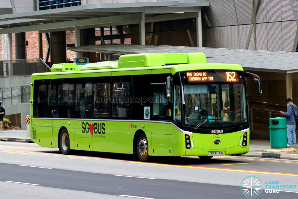 Bus 162 - SBS Transit BYD K9 (Gemilang) (SG3056H)