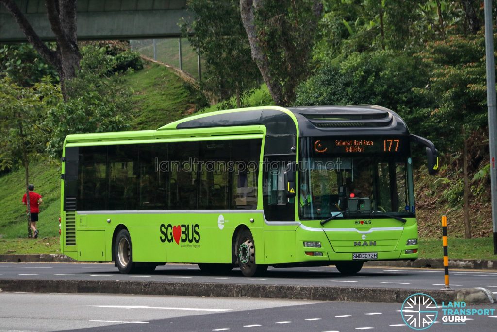 Bus 177 - Tower Transit MAN A22 (SMB3072H) [Hari Raya]