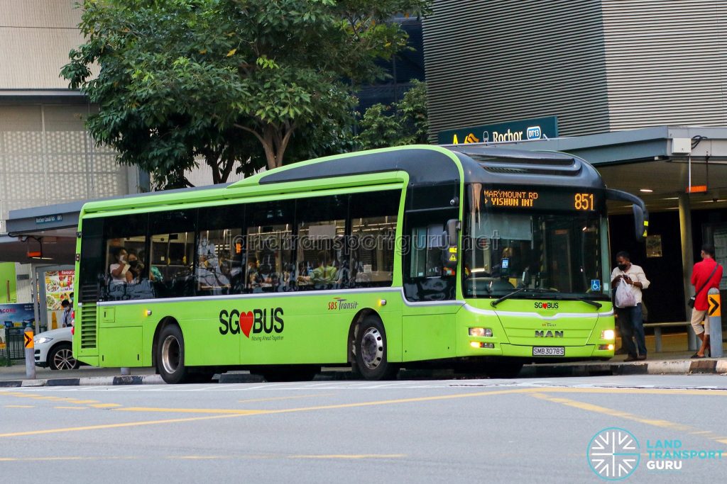 Bus 851 - SBS Transit MAN A22 (SMB3078S)