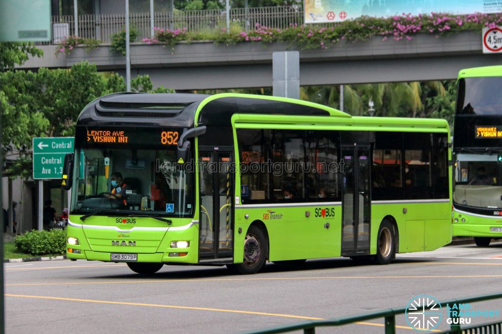 Bus 852 - SBS Transit MAN A22 (SMB3079P)