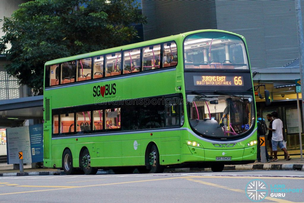 Bus 66 - Tower Transit Volvo B9TL Wright (SBS3343S)