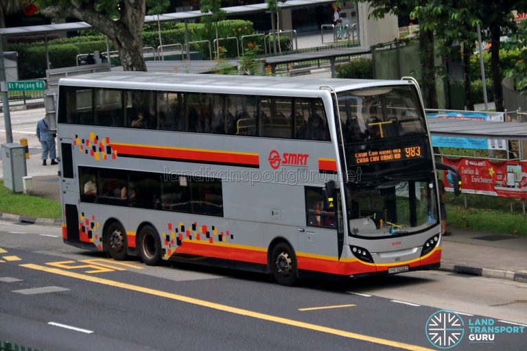 Bus 983 – SMRT Buses Alexander Dennis Enviro500 (SMB3604Z) | Land ...