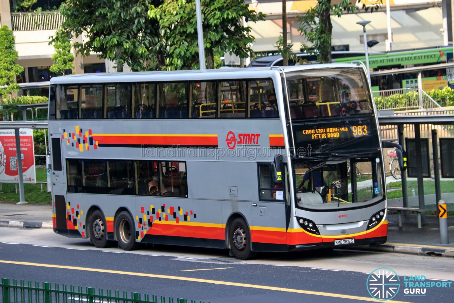 Bus 983 – SMRT Buses Alexander Dennis Enviro500 (SMB3615S) | Land ...