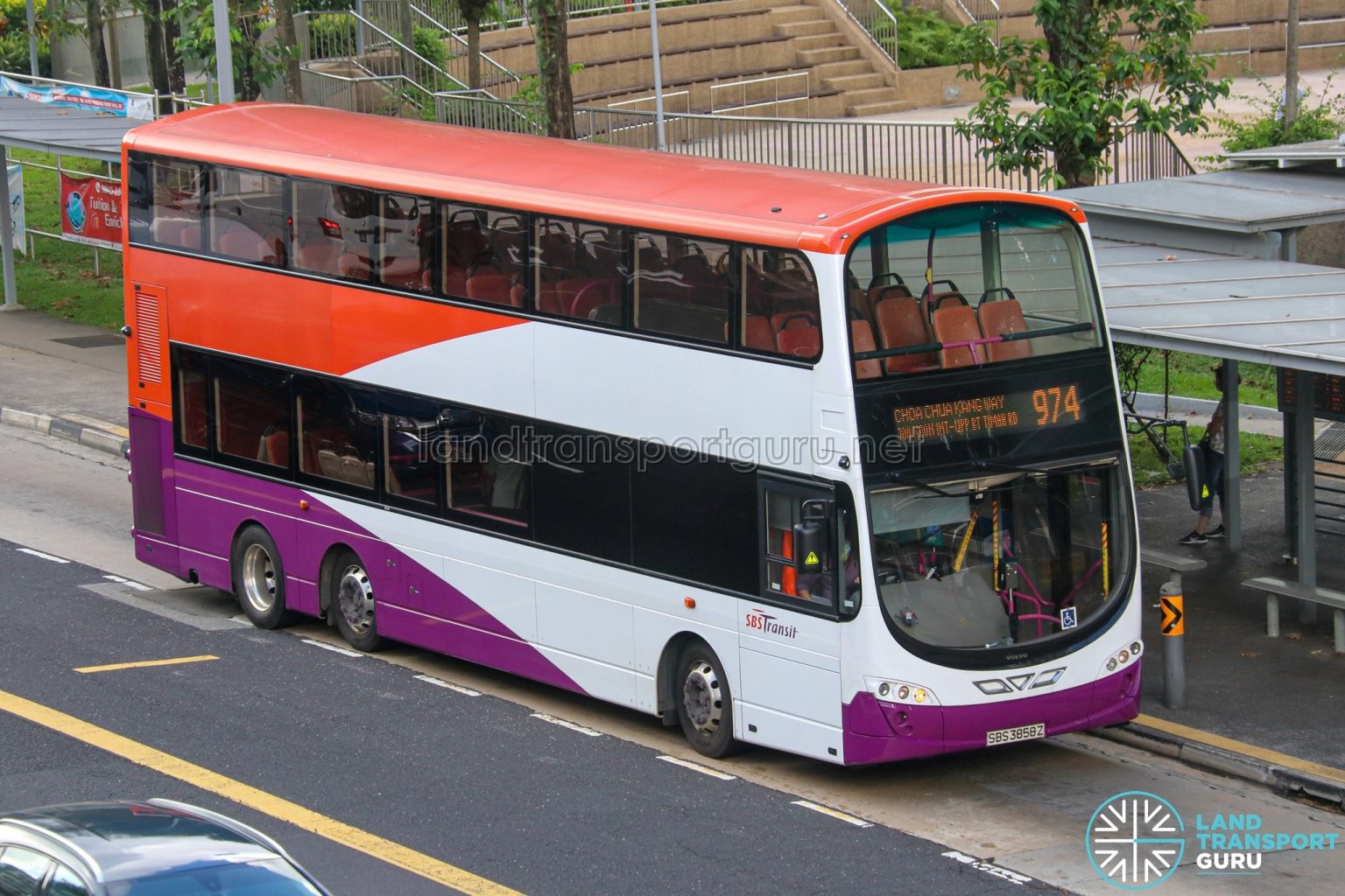 Bus 974 – SBS Transit Volvo B9TL Wright (SBS3858Z) | Land Transport Guru