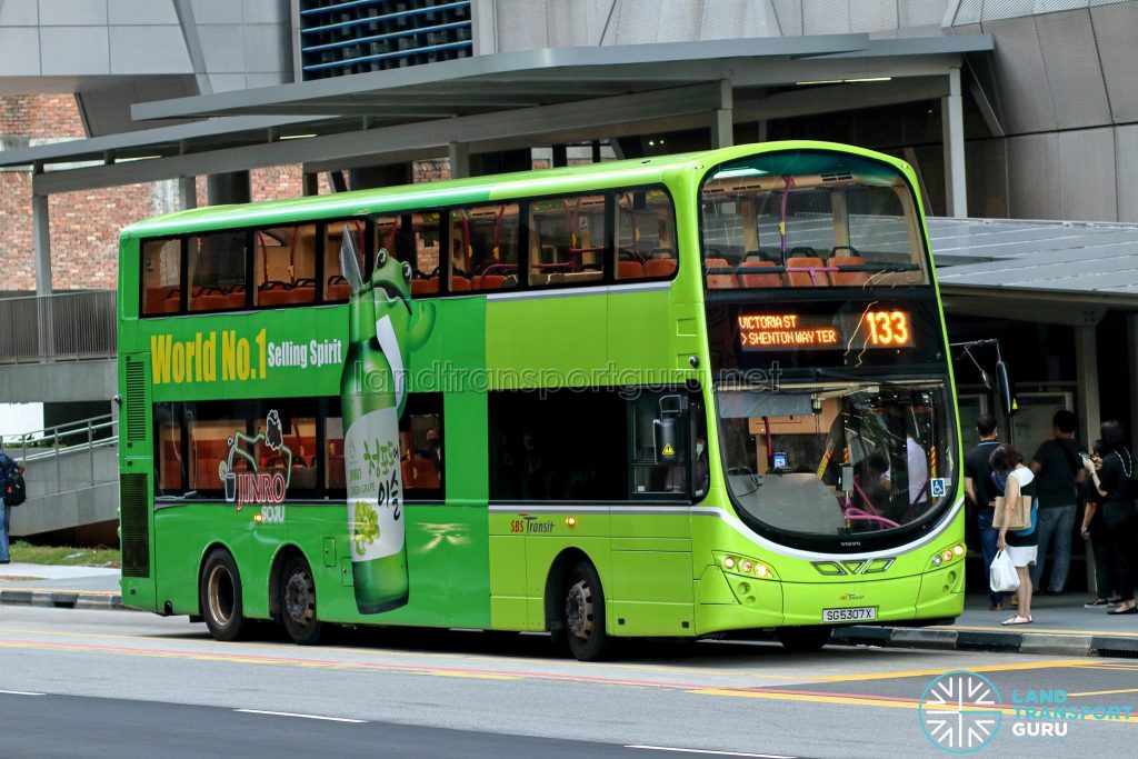 Bus 133 - SBS Transit Volvo B9TL Wright (SG5307X)