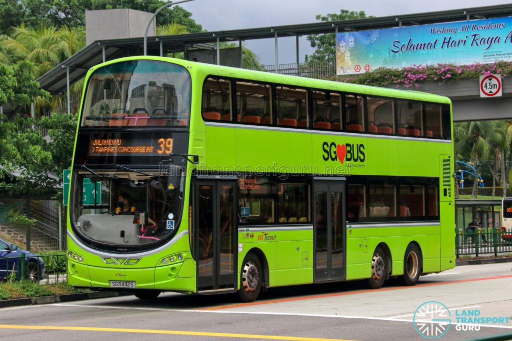 Bus 39 - SBS Transit Volvo B9TL Wright (SG5432S)