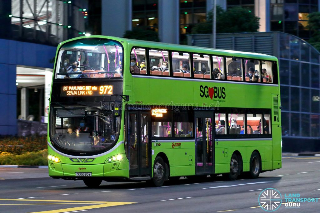 Bus 972 - SMRT Buses Volvo B9TL Wright (SG5580Y)