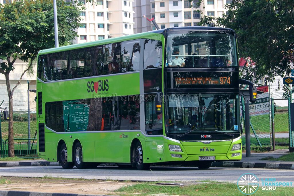 Bus 974 - SBS Transit MAN A95 (SG5897J)