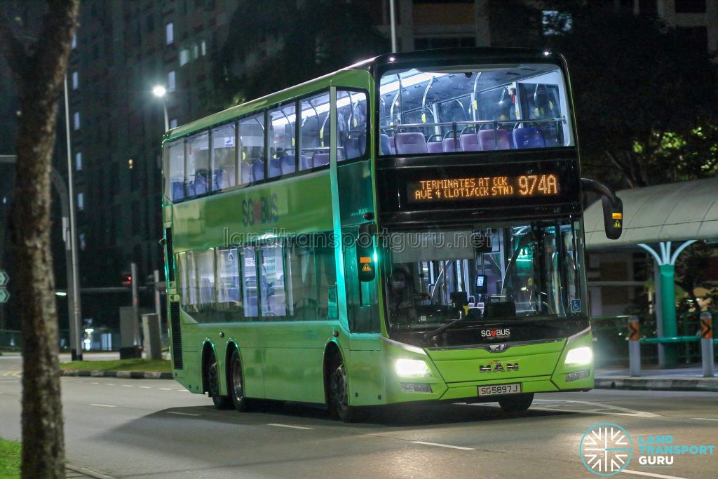 Bus 974A - SBS Transit MAN A95 (SG5897J)