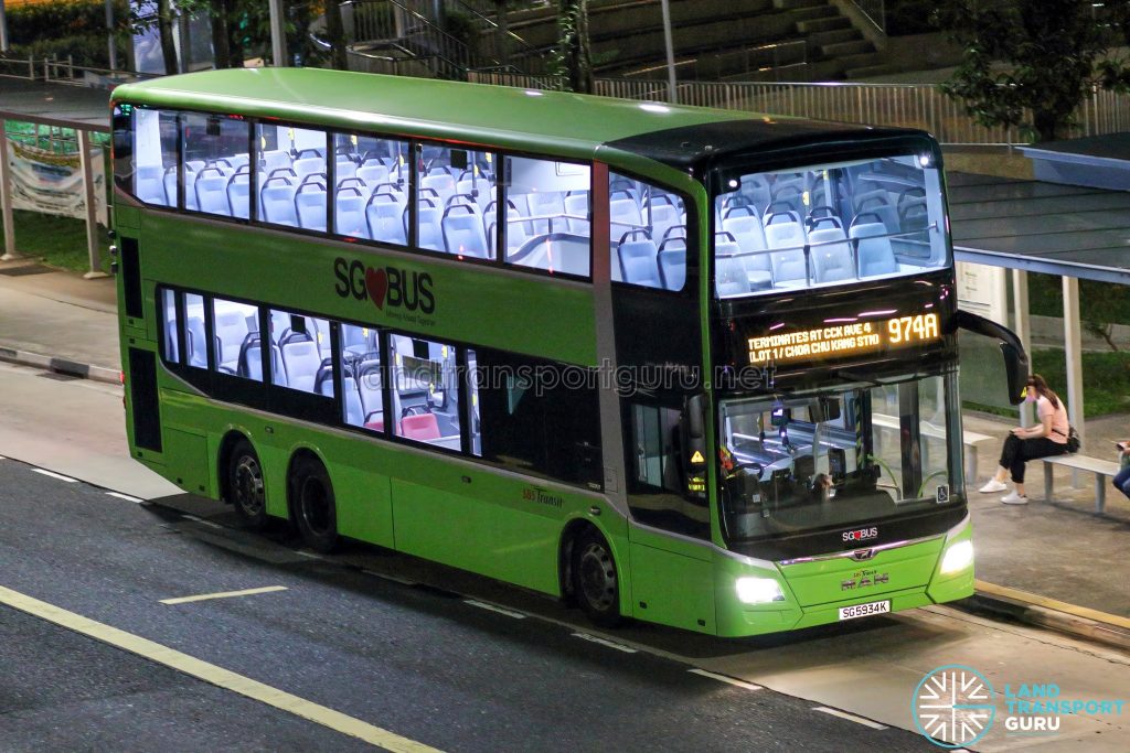 Bus 974A - SBS Transit MAN A95 Euro 6 (SG5934K)