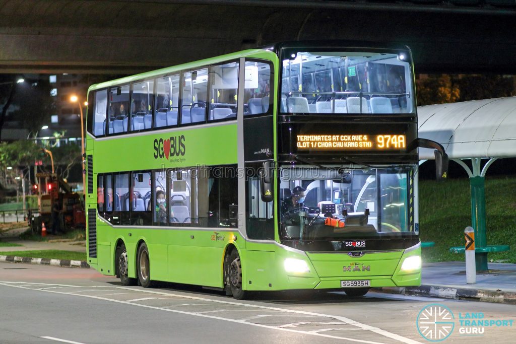 Bus 974A - SBS Transit MAN A95 Euro 6 (SG5935H)