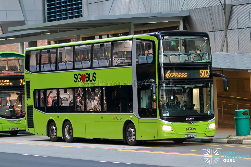 Express 502 - SBS Transit MAN A95 Euro 6 (SG6047P)