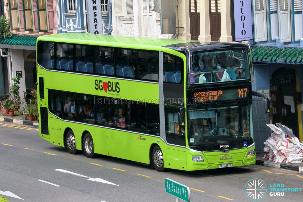 Bus 147 - SBS Transit MAN A95 Euro 6 (SG6251R)