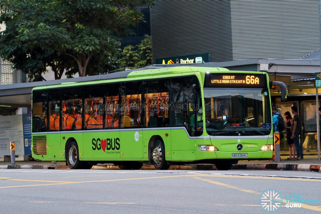Bus 66A - Tower Transit Mercedes-Benz Citaro (SBS6364L)