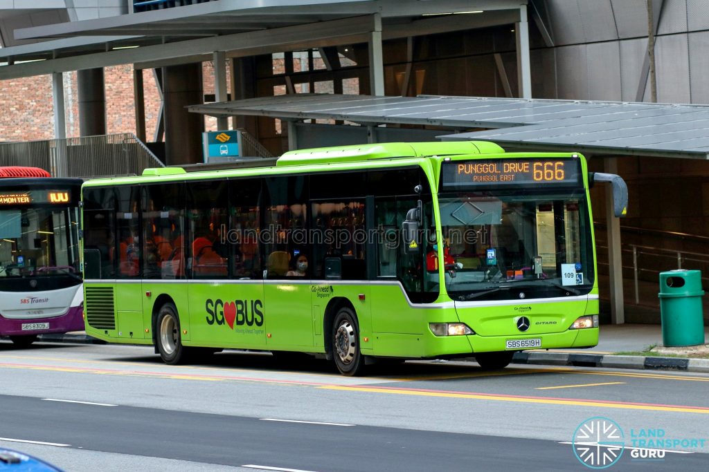 City Direct 666 - Go-Ahead Singapore Mercedes-Benz Citaro (SBS6519H)