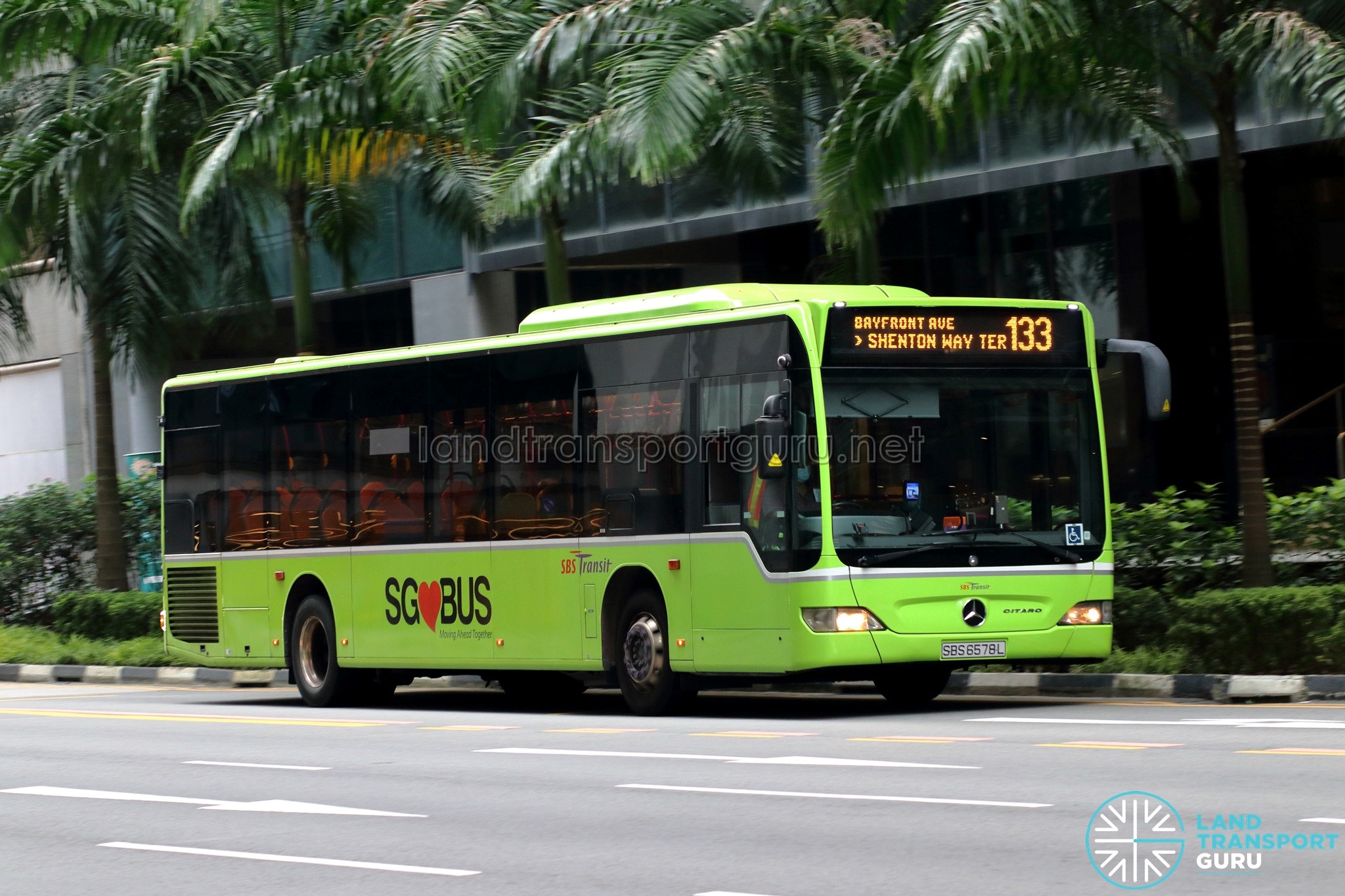 Bus 133 - SBS Transit Mercedes-Benz Citaro (SBS6578L)