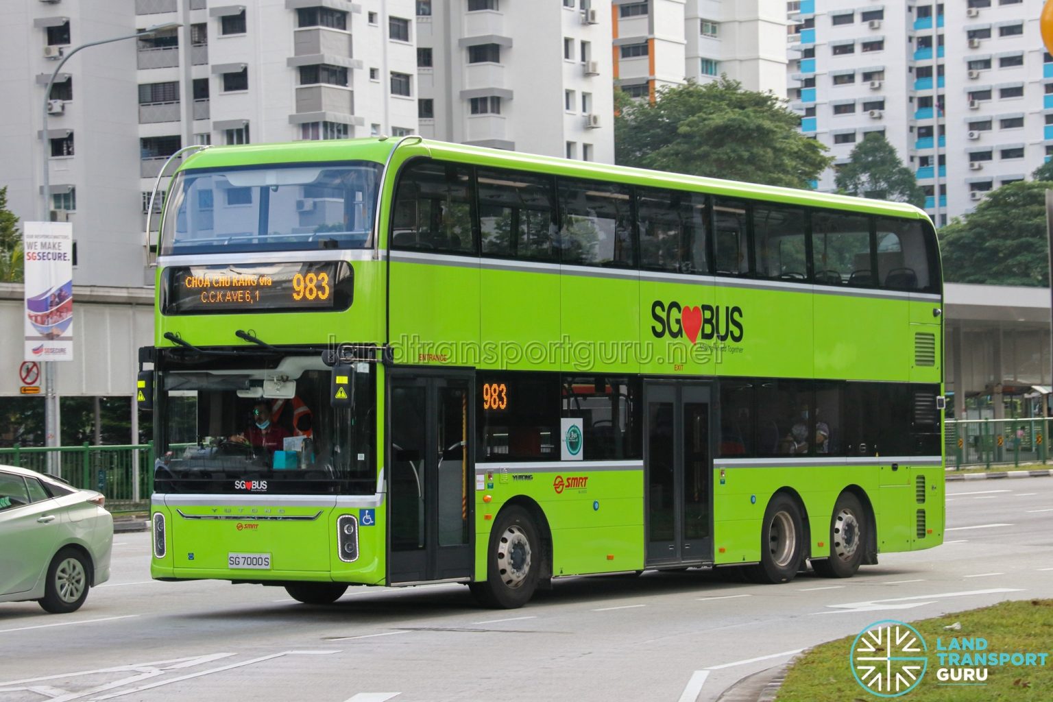 Bus 983 – SMRT Buses Yutong E12DD (SG7000S) | Land Transport Guru