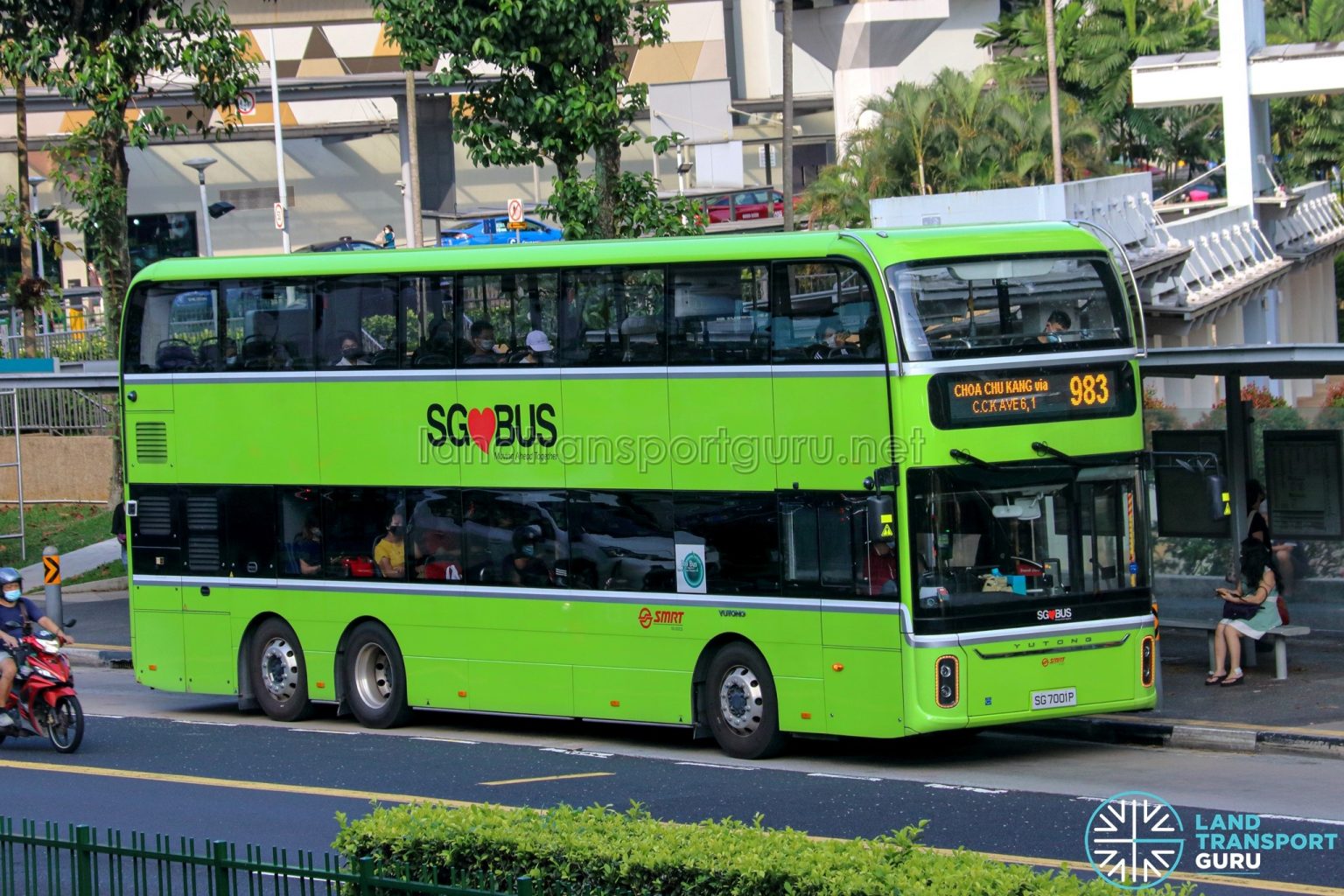 Bus 983 – SMRT Buses Yutong E12DD (SG7001P) | Land Transport Guru