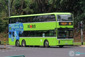 Bus 189 - Tower Transit Yutong E12DD (SG7003J)