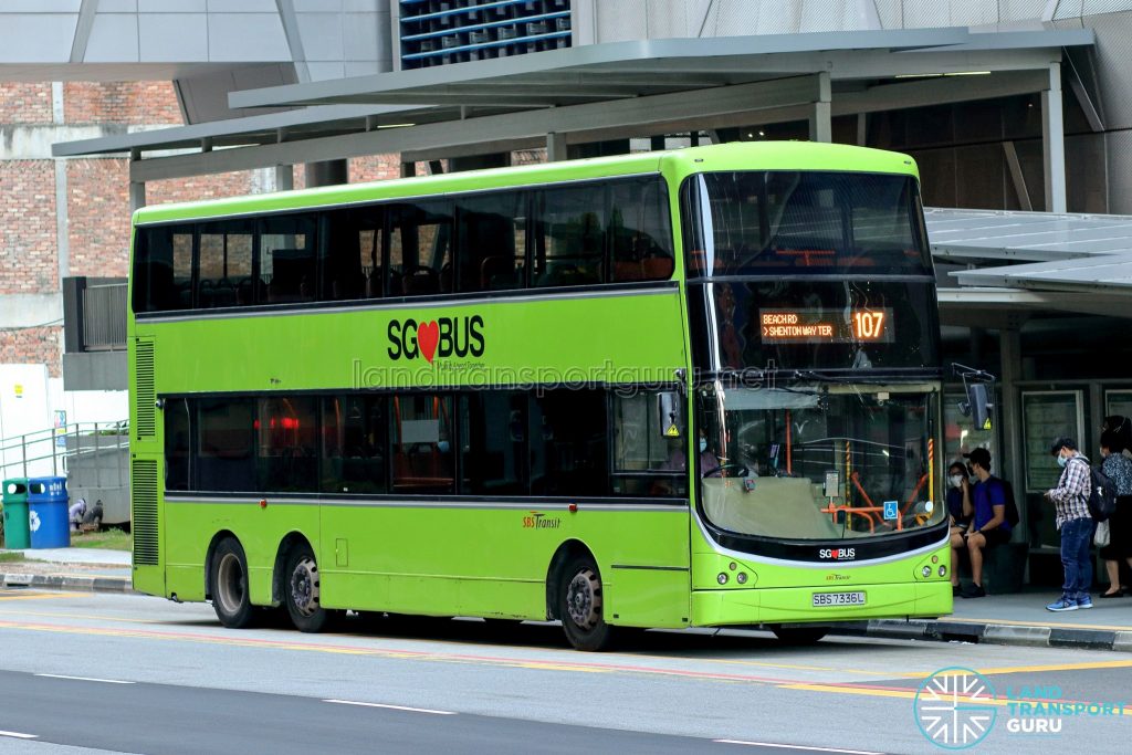 Bus 107 - SBS Transit Volvo B9TL CDGE (SBS7336L)