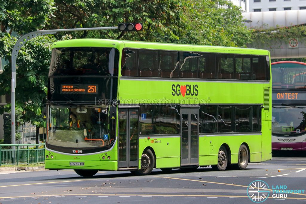 Bus 251 - SBS Transit Volvo B9TL CDGE (SBS7398H)