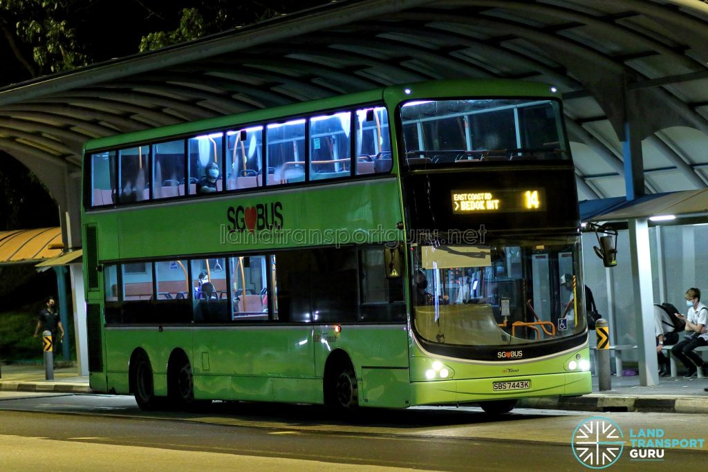 Bus 14 - SBS Transit Volvo B9TL CDGE (SBS7443K)
