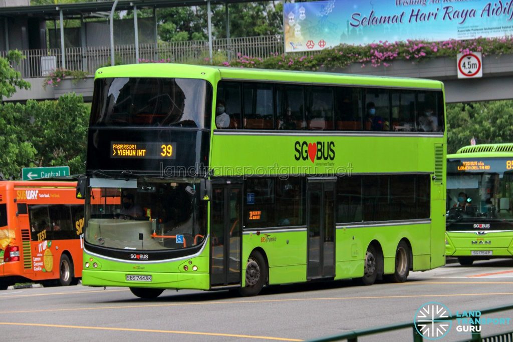 Bus 39 - SBS Transit Volvo B9TL CDGE (SBS7443K)