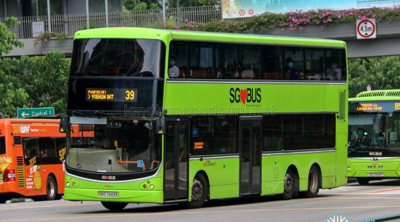 Bus 39 - SBS Transit Volvo B9TL CDGE (SBS7443K)
