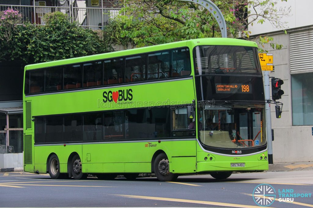 Bus 198 - SBS Transit Volvo B9TL CDGE (SBS7446C)