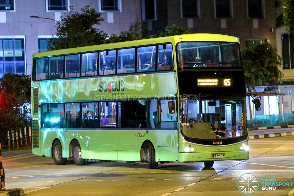 Bus 65 - SBS Transit Volvo B9TL CDGE (SBS7455B)