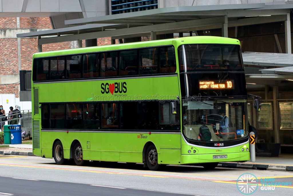 Bus 10 - SBS Transit Volvo B9TL CDGE (SBS7463C)