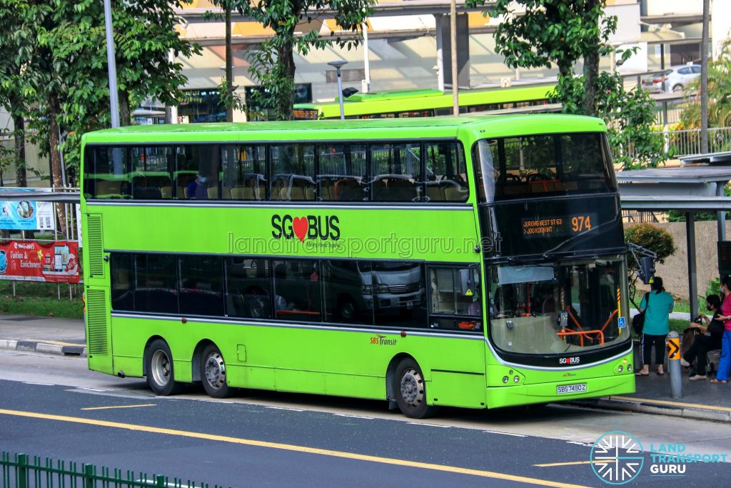 Bus 974 - SBS Transit Volvo B9TL CDGE (SBS7490Z)
