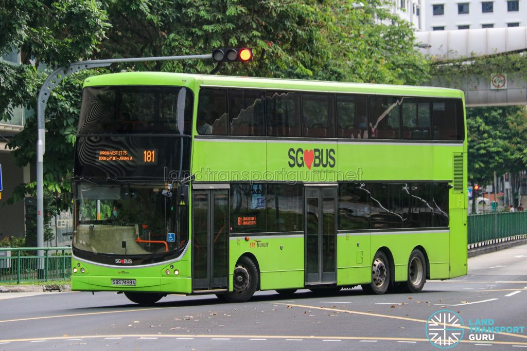 Bus 181 - SBS Transit Volvo B9TL CDGE (SBS7499A)