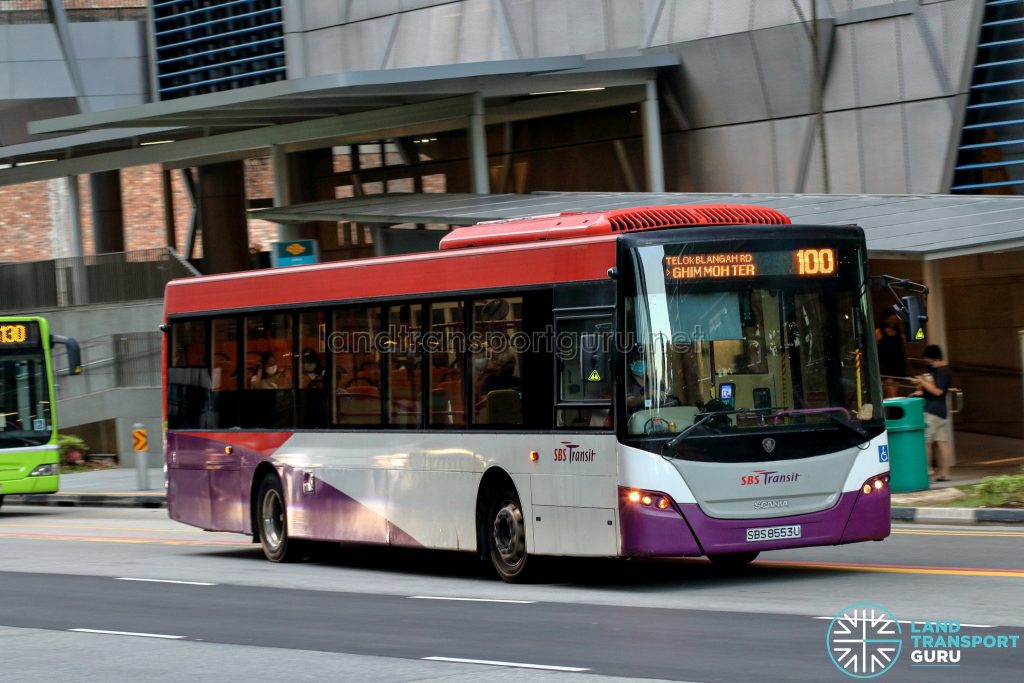 Bus 100 - SBS Transit Scania K230UB Euro IV (SBS8553U)