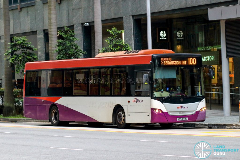 Bus 100 - SBS Transit Scania K230UB Euro V (SBS8613E)