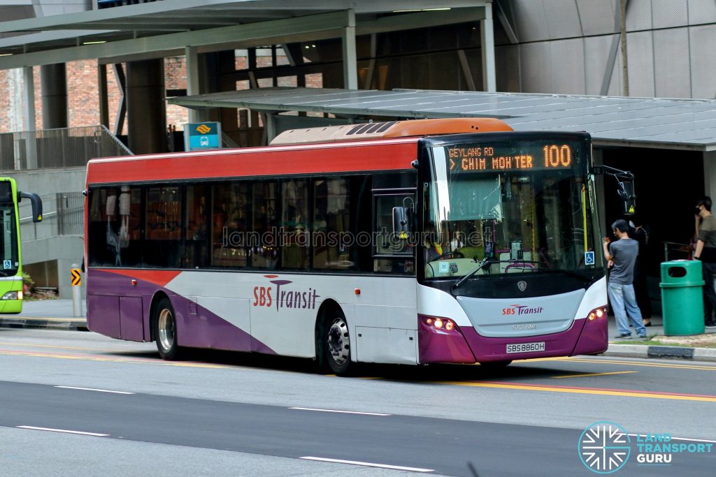 Bus 100 - SBS Transit Scania K230UB Euro V (SBS8860H)