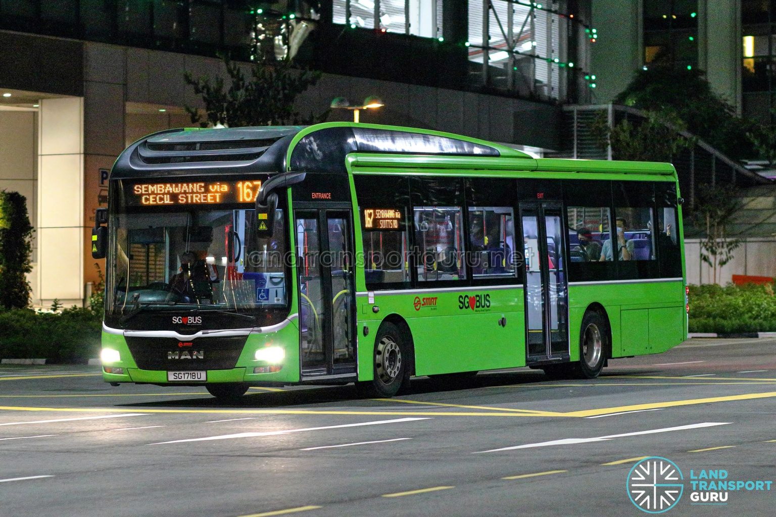 Bus 167 – SMRT Buses MAN A22 (SG1718U) | Land Transport Guru