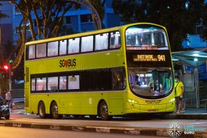 Bus 941 - Tower Transit Volvo B9TL Wright (SBS3398J)