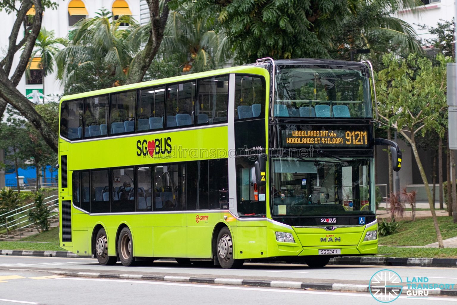 Bus 912M – SMRT Buses MAN A95 Euro 6 (SG6241U) | Land Transport Guru