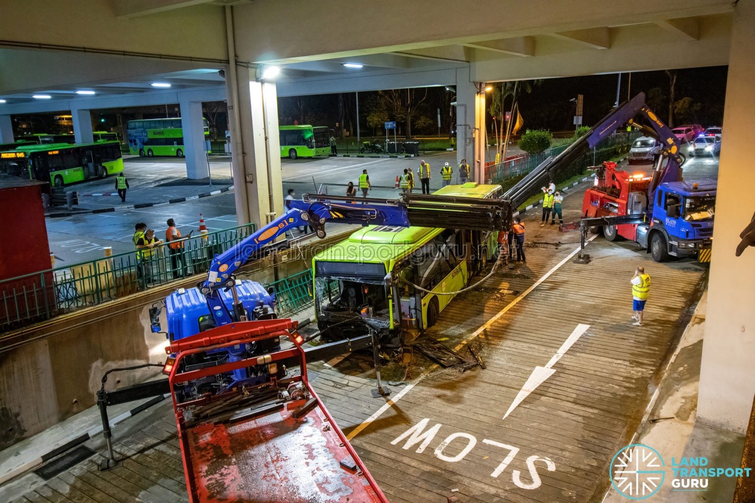 Bukit Batok Bus Interchange Accident (Jul 2021) – SBS6403H Flipped Back ...