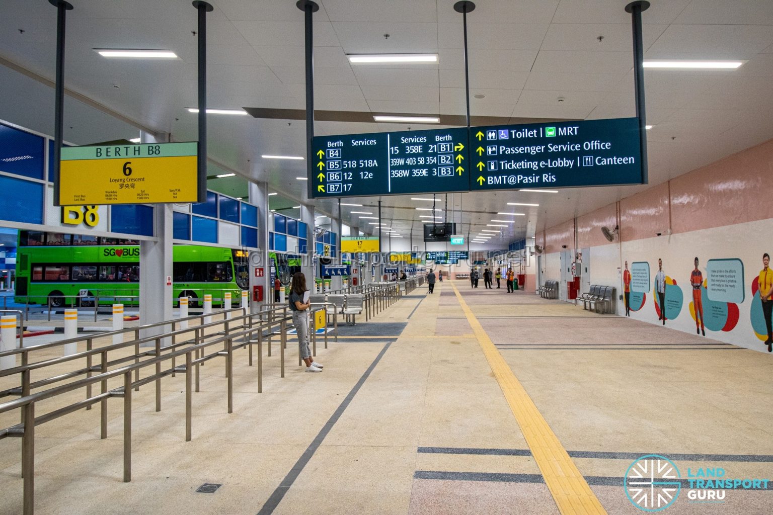 Pasir Ris Interchange Map Pasir Ris Bus Interchange (Jul 2021) – Passenger Concourse / Berth B8 ...