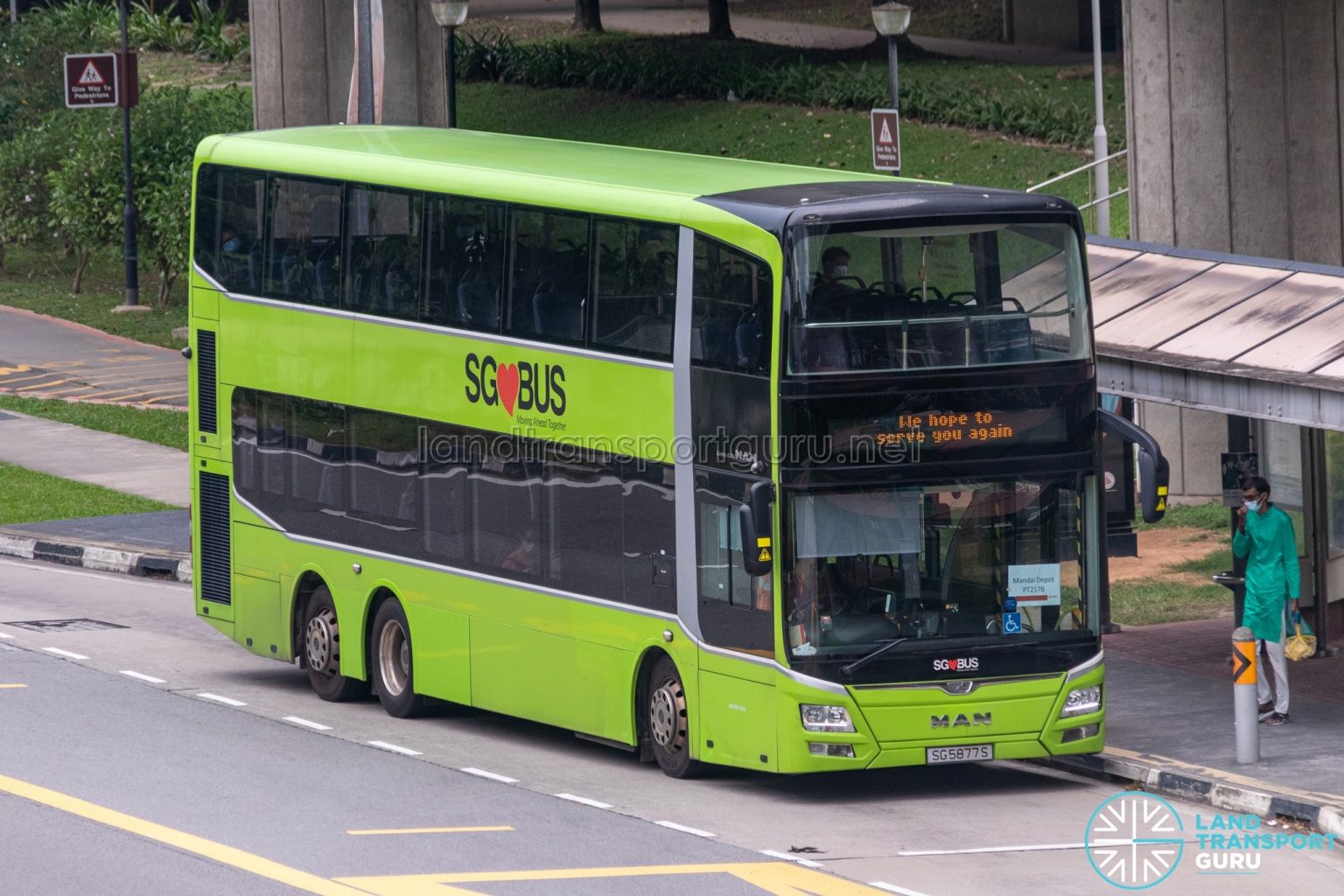 We hope to see you again – SMRT Buses MAN A95 (SG5877S) | Land ...