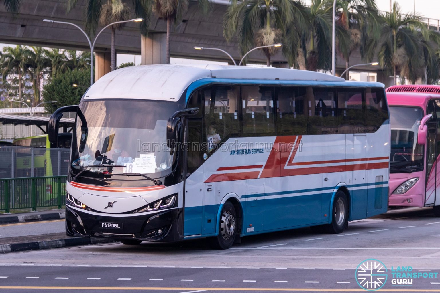 Aik Shen Bus Service Volvo B7R (PA1308L) Land Transport Guru