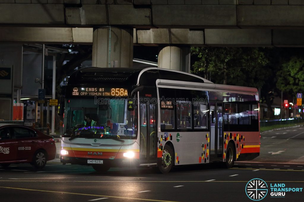 Bus 858A - Tower Transit MAN A22 (SMB1523L)