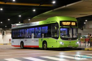 Bus 858 - Tower Transit Volvo B5LH (SG3021H)